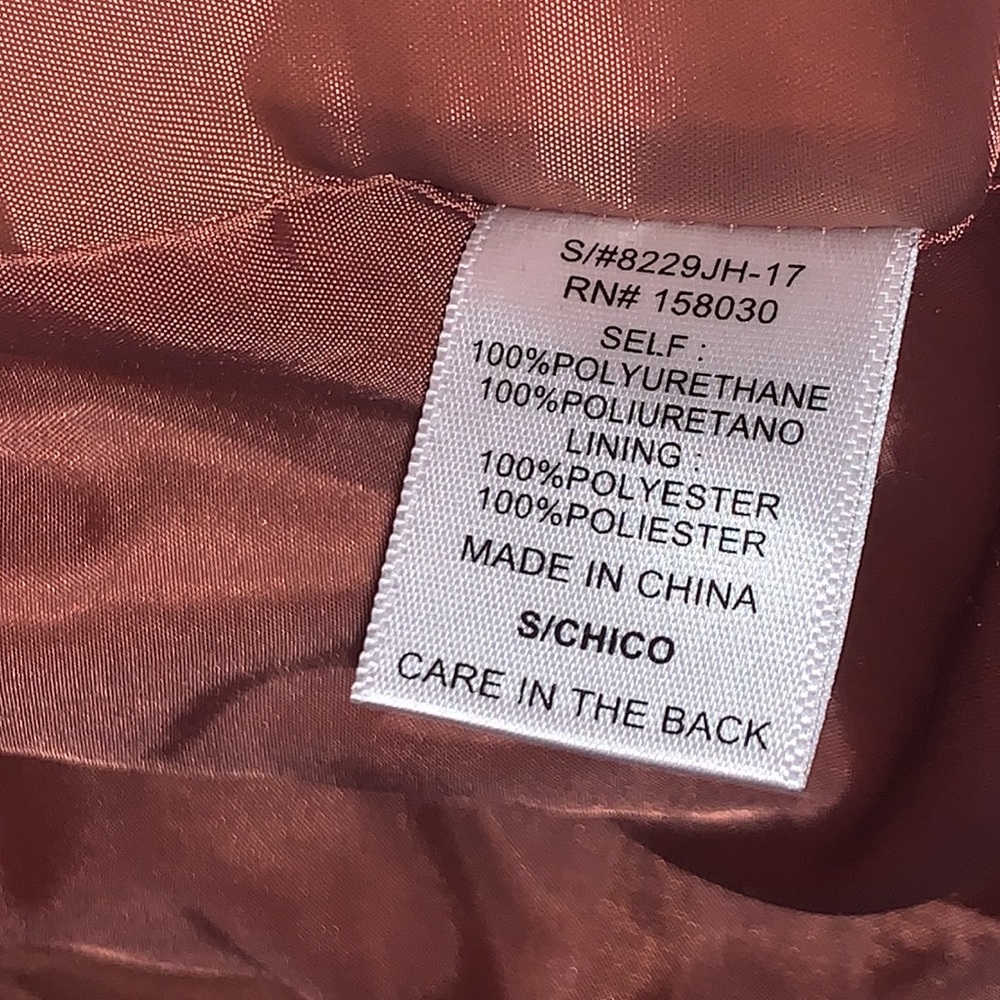 LOVE TREE BRAND NEW WITH TAG SIZE SMALL GORGEOUS FAUX LEATHER JACKET - Picture 9 of 9